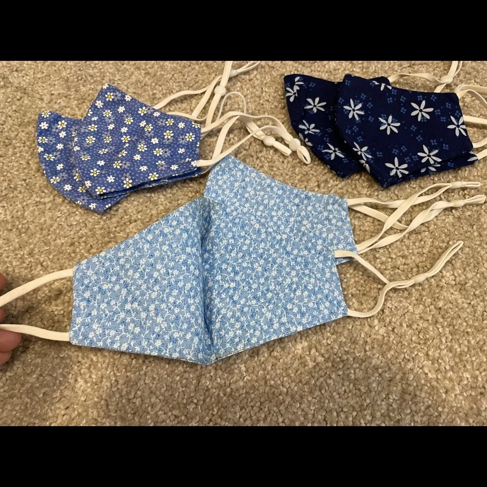 Set of 6 child-size face masks